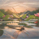 Dragonfly in der Natur Aufkleber (Vorderseite)