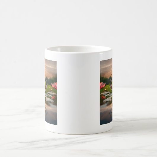 Dragonfly in der Natur Kaffeetasse (Mittel)