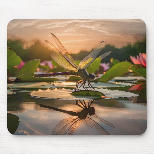 Dragonfly in der Natur Mousepad (Vorne)