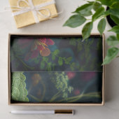 Dragonfly in einem farbenfrohen Garten Seidenpapier (Geschenk)