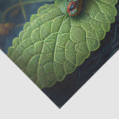 Dragonfly in einem farbenfrohen Garten Seidenpapier (Detail)