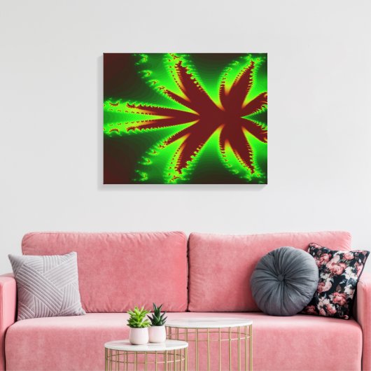 Dragonfly in Flammen Canvas Print Leinwanddruck (Insitu (Wohnzimmer))