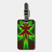 Dragonfly in Flammen - Custom Luggage Tag Gepäckanhänger (Vorderseite vertikal)