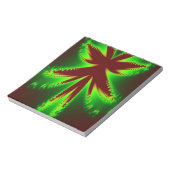 Dragonfly in Flammen Notepad Notizblock (Rotiert)