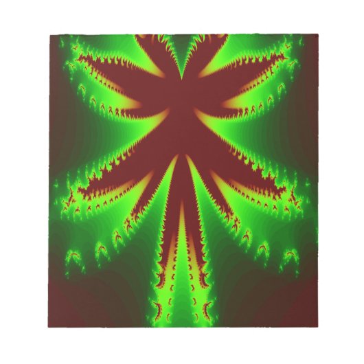 Dragonfly in Flammen Notepad Notizblock (Vorderseite)