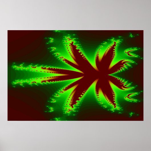 Dragonfly in Flammen Poster (Vorne)