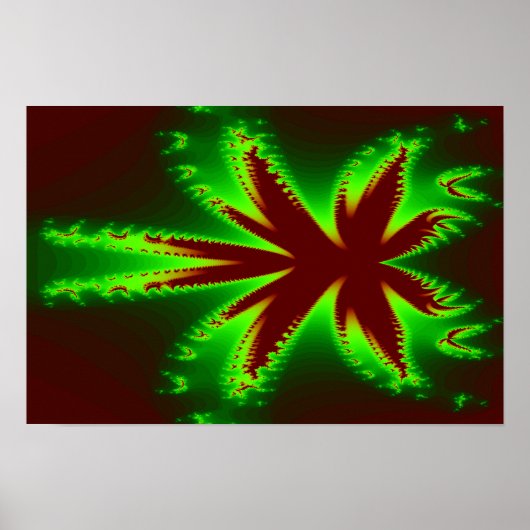 Dragonfly in Flammen Poster (Vorne)