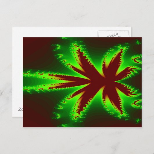 Dragonfly in Flammen Postkarte (Vorne/Hinten)