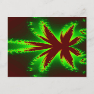 Dragonfly in Flammen Postkarte