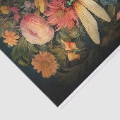 Dragonfly in Florals 1 Dekoupage Paper Seidenpapier (Ausschnitt)