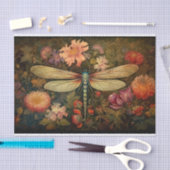 Dragonfly in Florals 7 Dekoupage Paper Seidenpapier (Handwerk)