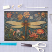 Dragonfly in Florals 8 Dekoupage Paper Seidenpapier (Handwerk)