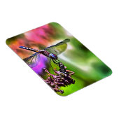 Dragonfly in grüner und blauer realistischer Maler Magnet (Rechte Seite)