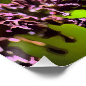 Dragonfly in grüner und blauer realistischer Maler Poster (Ecke)