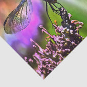 Dragonfly in grüner und blauer realistischer Maler Seidenpapier (Ausschnitt)