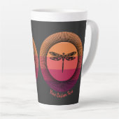 Dragonfly in Retro Sunset mit Namen Milchtasse (Rechte Ecke)