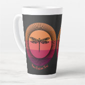 Dragonfly in Retro Sunset mit Namen Milchtasse (Linke Ecke)
