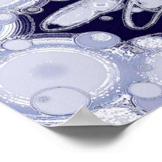 Dragonfly in Sky Poster (Ecke)