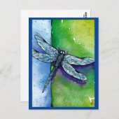 Dragonfly, Insekt, Natur, Nordsee Postkarte (Vorne/Hinten)