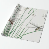 DRAGONFLY JAPANESISCHES Wrackpapier Geschenkpapier (Ungerollt)