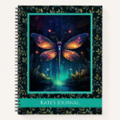 Dragonfly Journal oder Notebook Notizblock (Vorderseite)