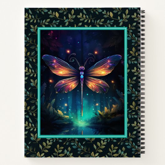 Dragonfly Journal oder Notebook Notizblock (Rückseite)