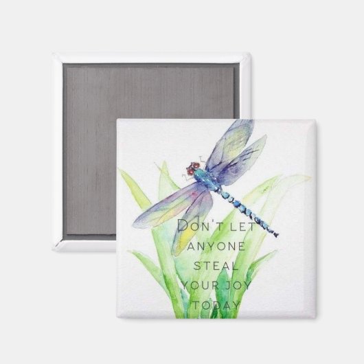 Dragonfly Joy Message Magnet (Vorderseite/Rückseite)