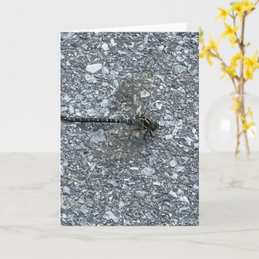 Dragonfly Karte (Gelbe Blume)