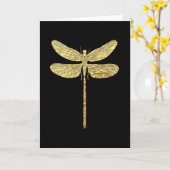 Dragonfly-Karte Karte (Gelbe Blume)