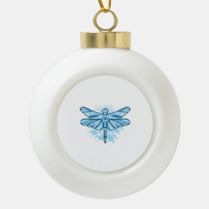 Dragonfly Keramik Kugel-Ornament