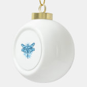 Dragonfly Keramik Kugel-Ornament (Rechts)
