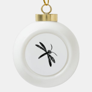 Dragonfly Keramik Kugel-Ornament