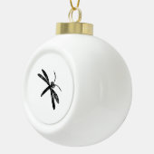 Dragonfly Keramik Kugel-Ornament (Rechts)