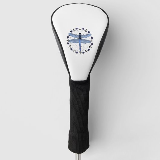 Dragonfly Kleidung Dragonfly Sweatshirt Mandala Golf Headcover (Vorderseite)