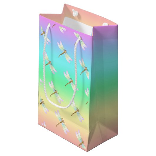 Dragonfly Kleine Geschenktüte (Vorderseite Schrägansicht)
