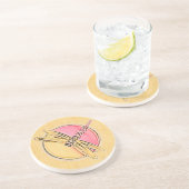 Dragonfly-Kontur Sandstein Untersetzer (Seite)