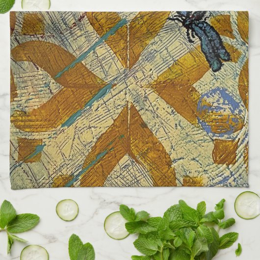 Dragonfly Küchentuch (Gefaltet)