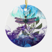 Dragonfly-Kunst Keramik Ornament (Vorne)