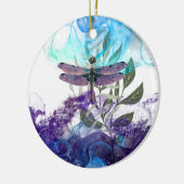 Dragonfly-Kunst Keramik Ornament (Links)