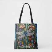 Dragonfly-Kunstmalerei aus Stein Tasche (Vorderseite)