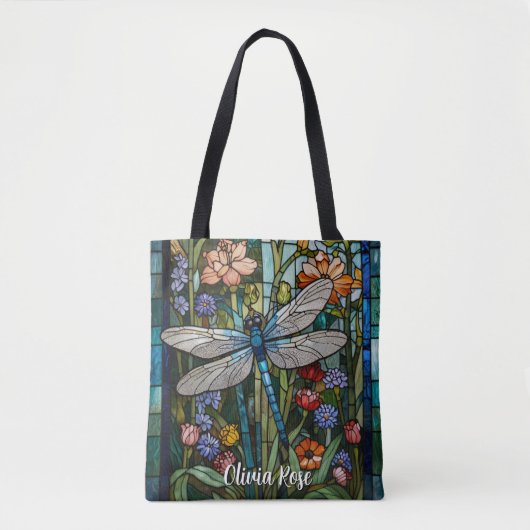 Dragonfly-Kunstmalerei aus Stein Tasche (Vorderseite)