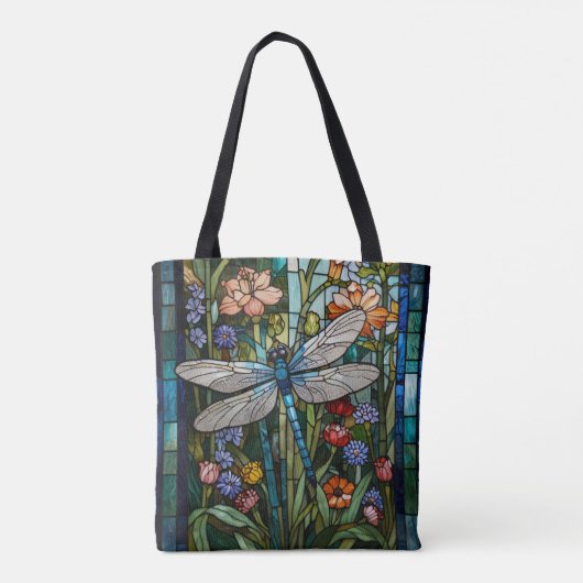 Dragonfly-Kunstmalerei aus Stein Tasche (Rückseite)