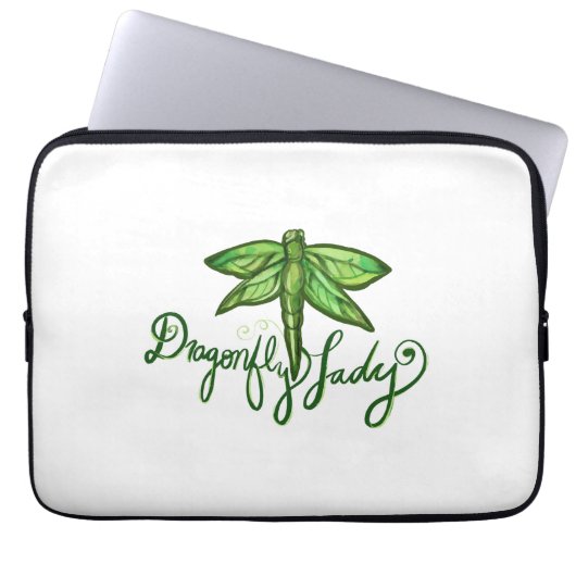 Dragonfly Lady Laptopschutzhülle (Vorderseite)