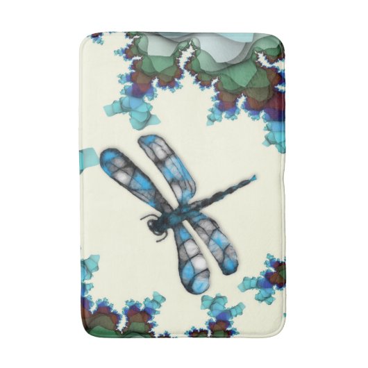 Dragonfly Land Bath Mat Badematte (Vorderseite Vertikal)