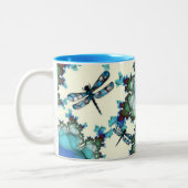 Dragonfly Land-Tasse Zweifarbige Tasse (Links)