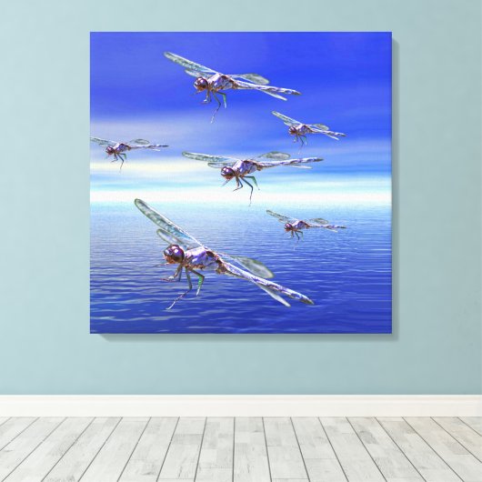 Dragonfly Leinwanddruck (Insitu (Holzboden))