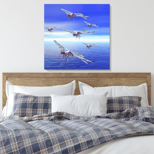 Dragonfly Leinwanddruck (Insitu (Schlafzimmer))