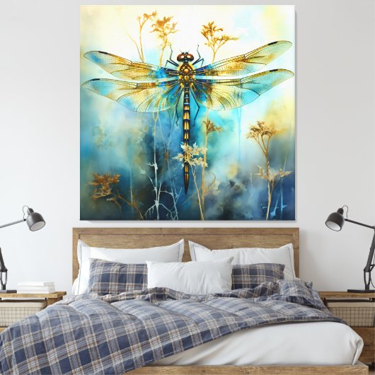 Dragonfly Leinwanddruck (Insitu (Schlafzimmer))