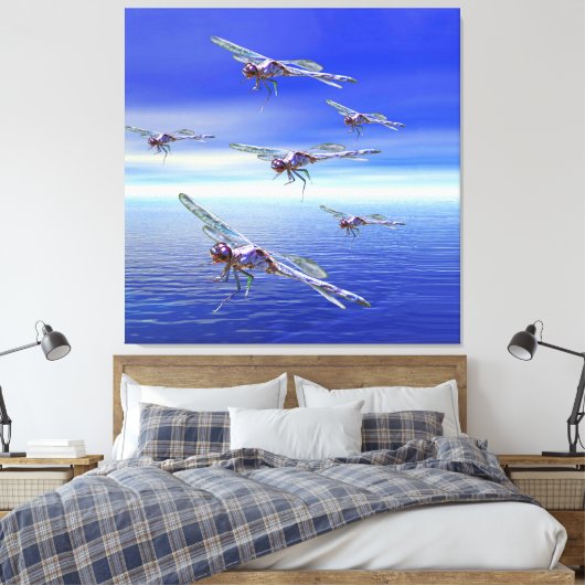 Dragonfly Leinwanddruck (Insitu (Schlafzimmer))