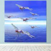 Dragonfly Leinwanddruck (Insitu (Holzboden))